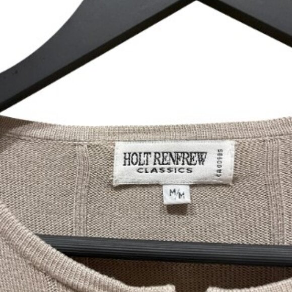 Holt Renfrew Classics cream cardigan size M - Picture 3 of 3